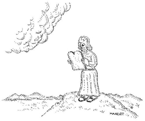 New_Yorker_Cartoons_Moses_NOT_Thou_Ten_Commandments_Negative_Positive_Do_Jews